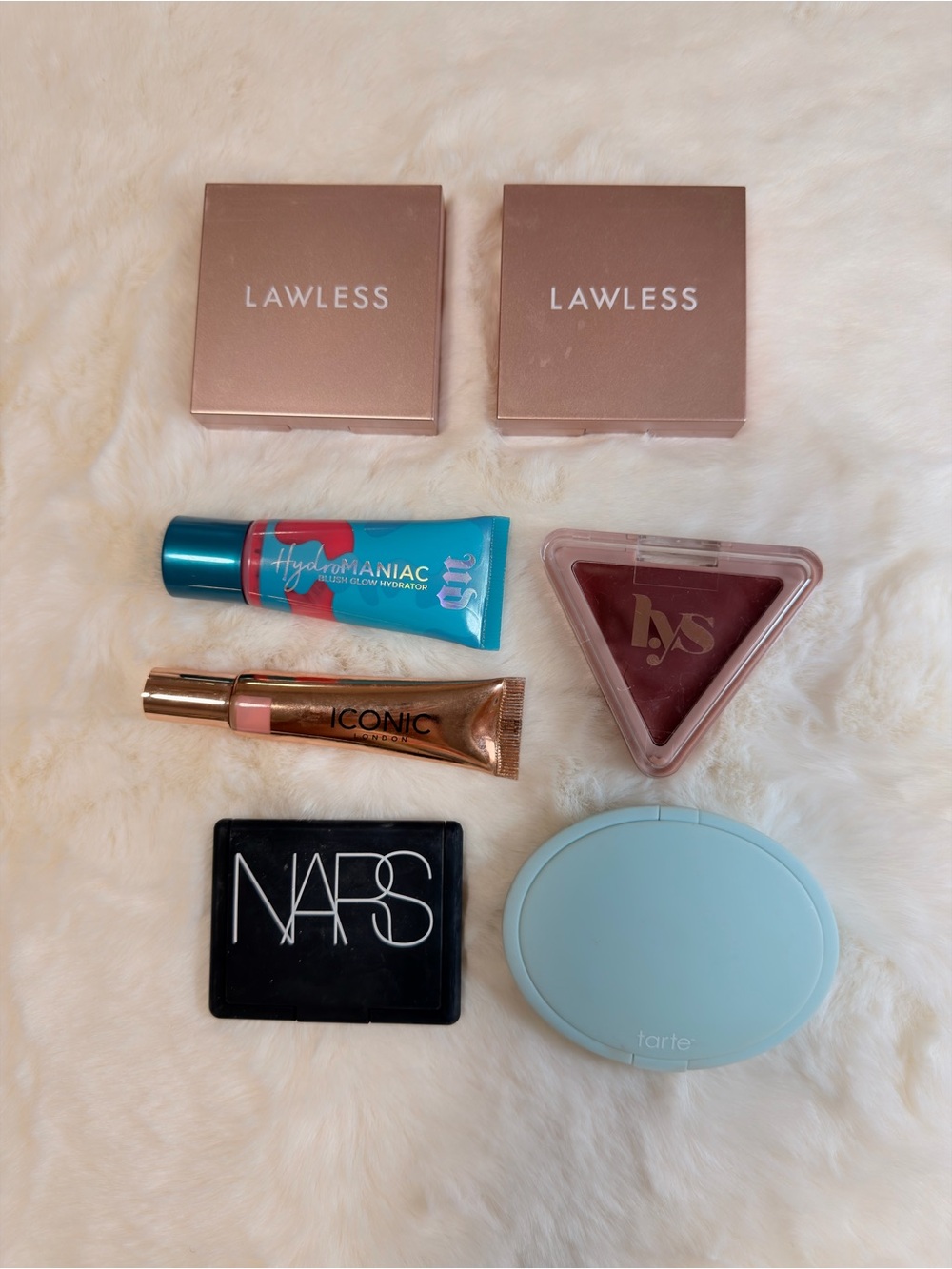 Mixed High-End Blush Bundle – Lawless, NARS, Tarte, Urban Decay + More -Set of 7
